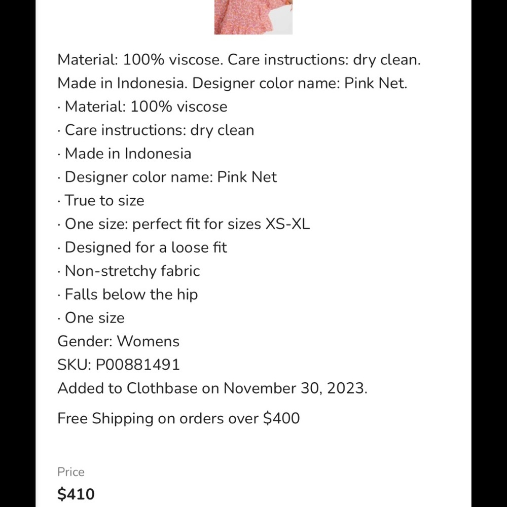 NWT Poupette st Barth dress - Picture 5 of 10